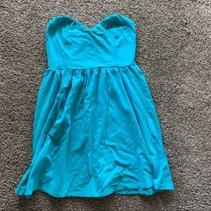 Blue Forever 21 Strapless Sundress
